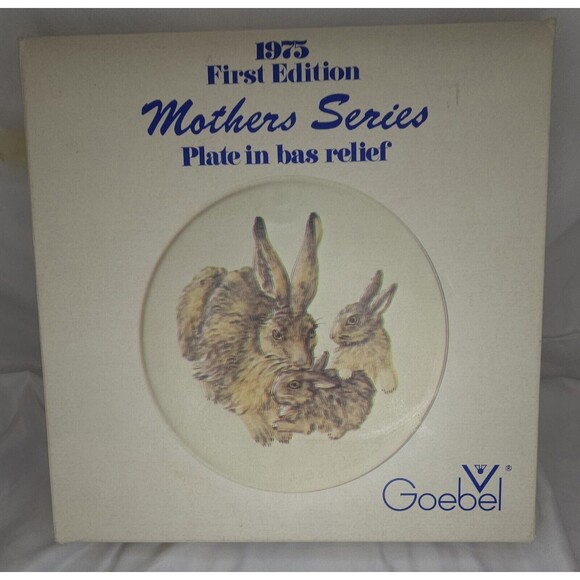 VINTAGE 1975 GOEBEL MOTHERS SERIES FIRST EDITION COLLECTOR PLATE W GERMANY & Box - Picture 6 of 9